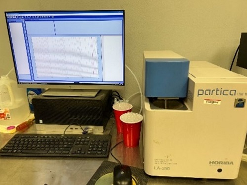 Horiba LA-350 AP laser diffraction particle size analyzer