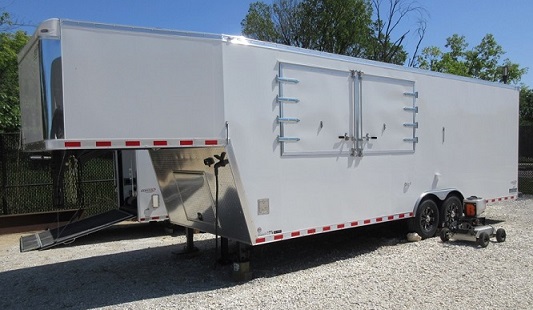 The exterior of the TREAT laboratory trailer